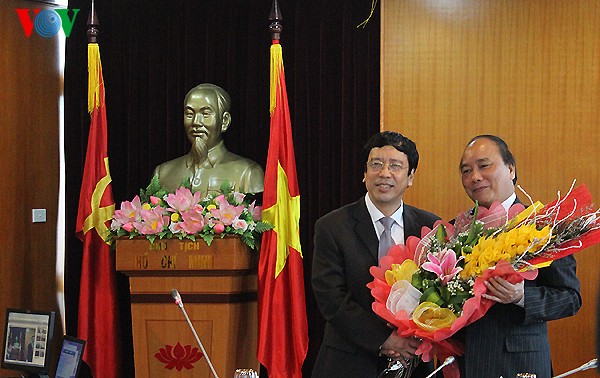 Phó Thủ tướng Nguyễn Xuân Phúc thăm và chúc Tết Đài Tiếng Nói Việt Nam - ảnh 4